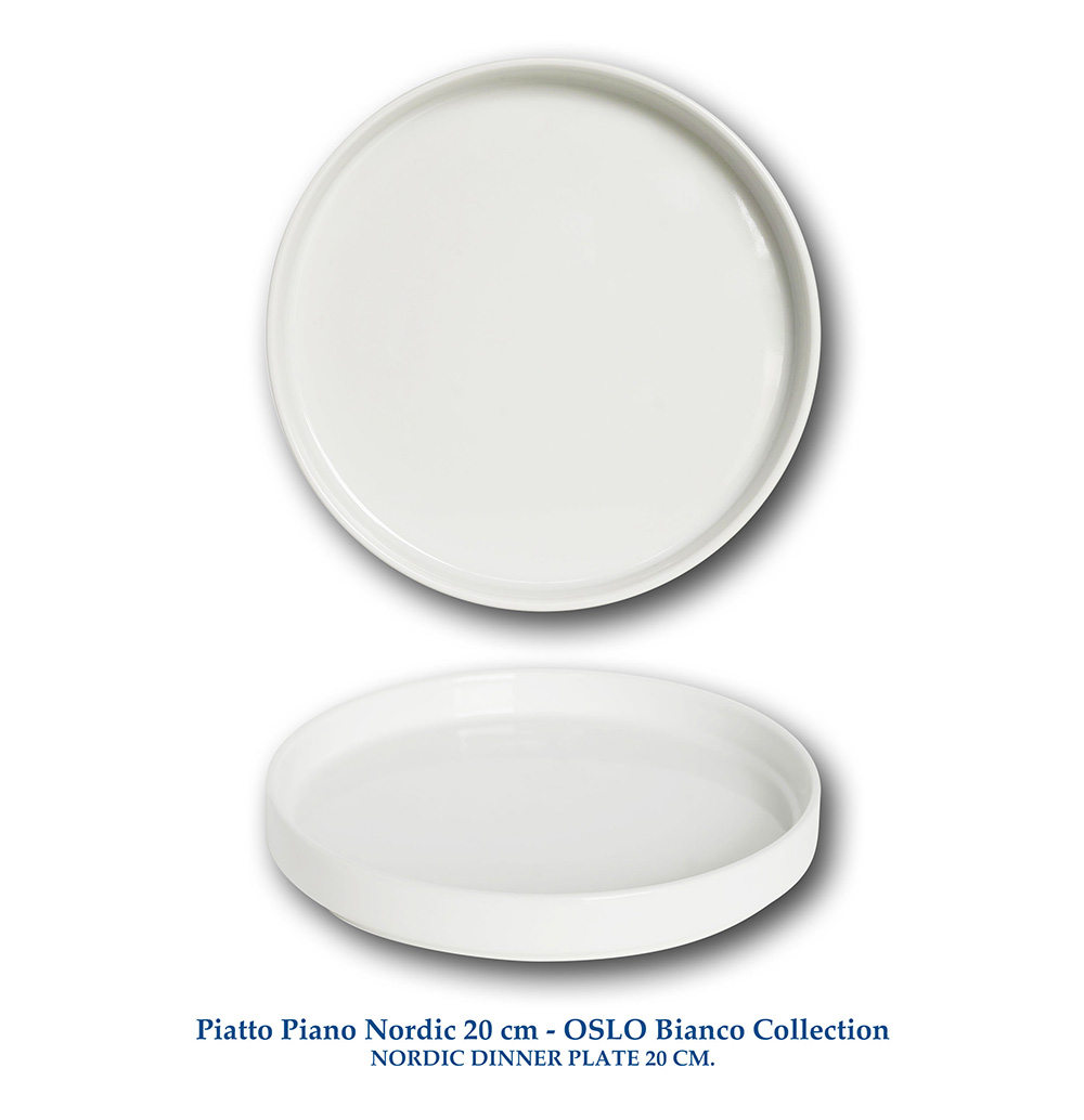 01 Piatto Piano Nordic 20 cm OSLO Collection