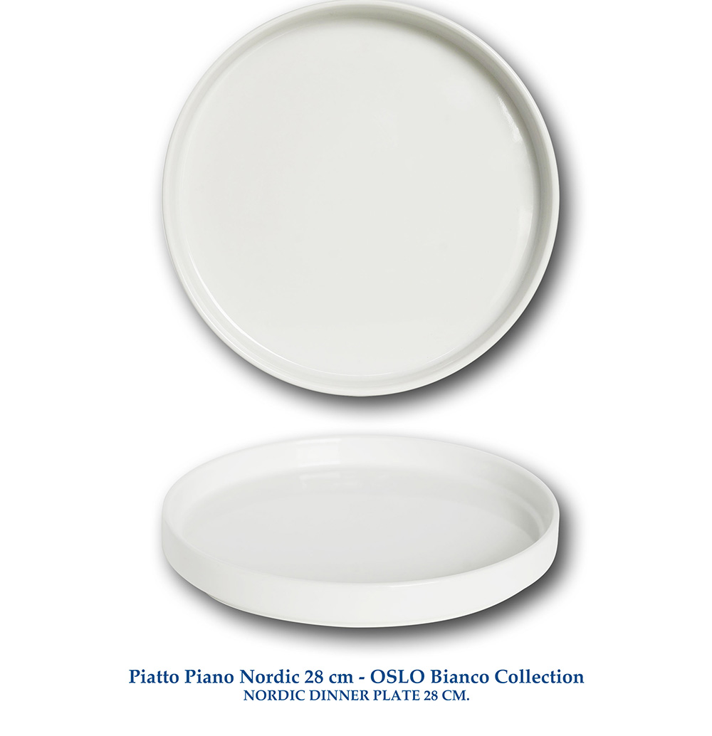 04 Piatto Piano Nordic 28 cm OSLO Collection