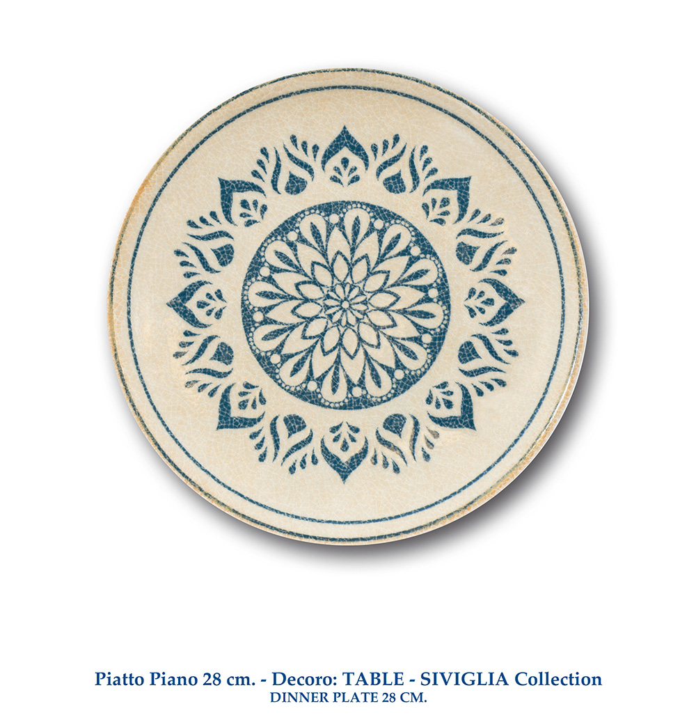 06 Piatto Piano 28 cm SIVIGLIA Collection
