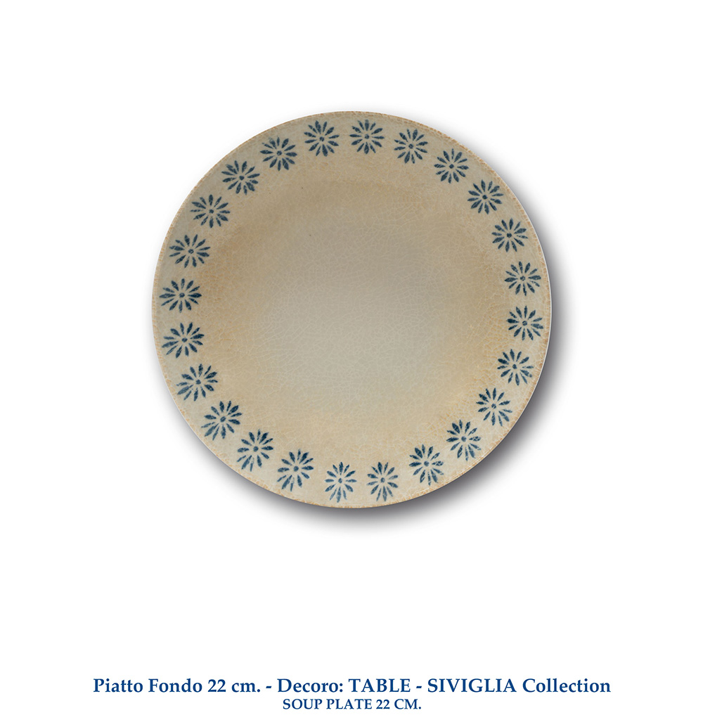 08 Piatto Fondo 22 cm SIVIGLIA Collection