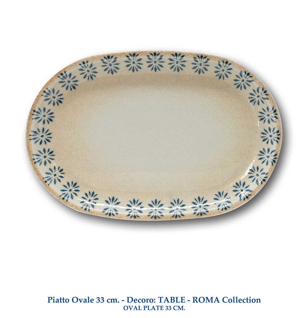 11 Piatto Ovale 33 cm ROMA Collection